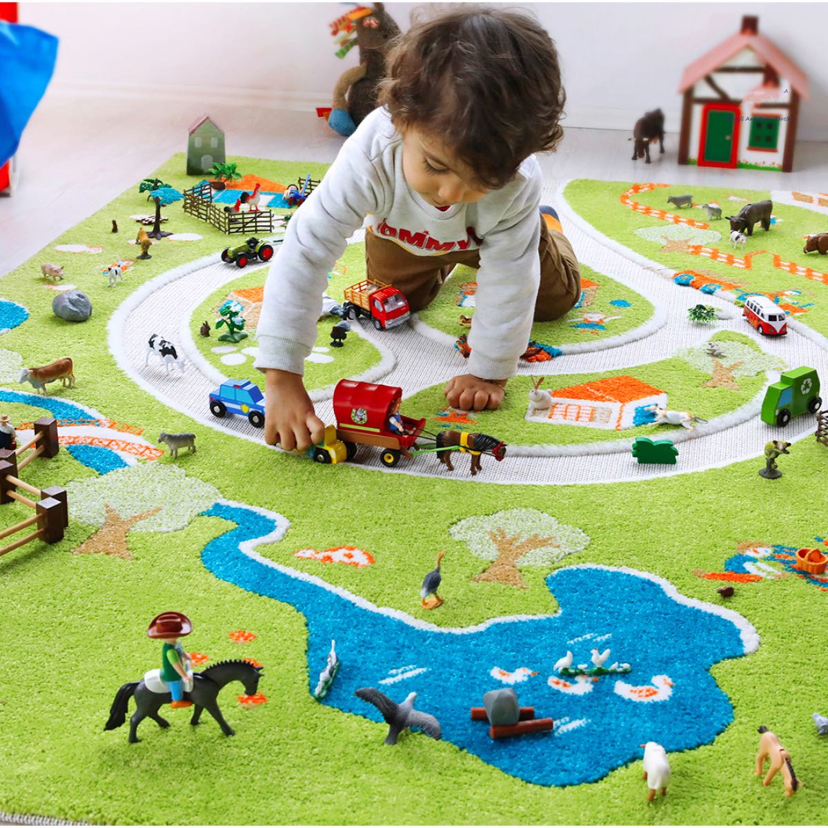 BinoLand 3D Rug - Farm