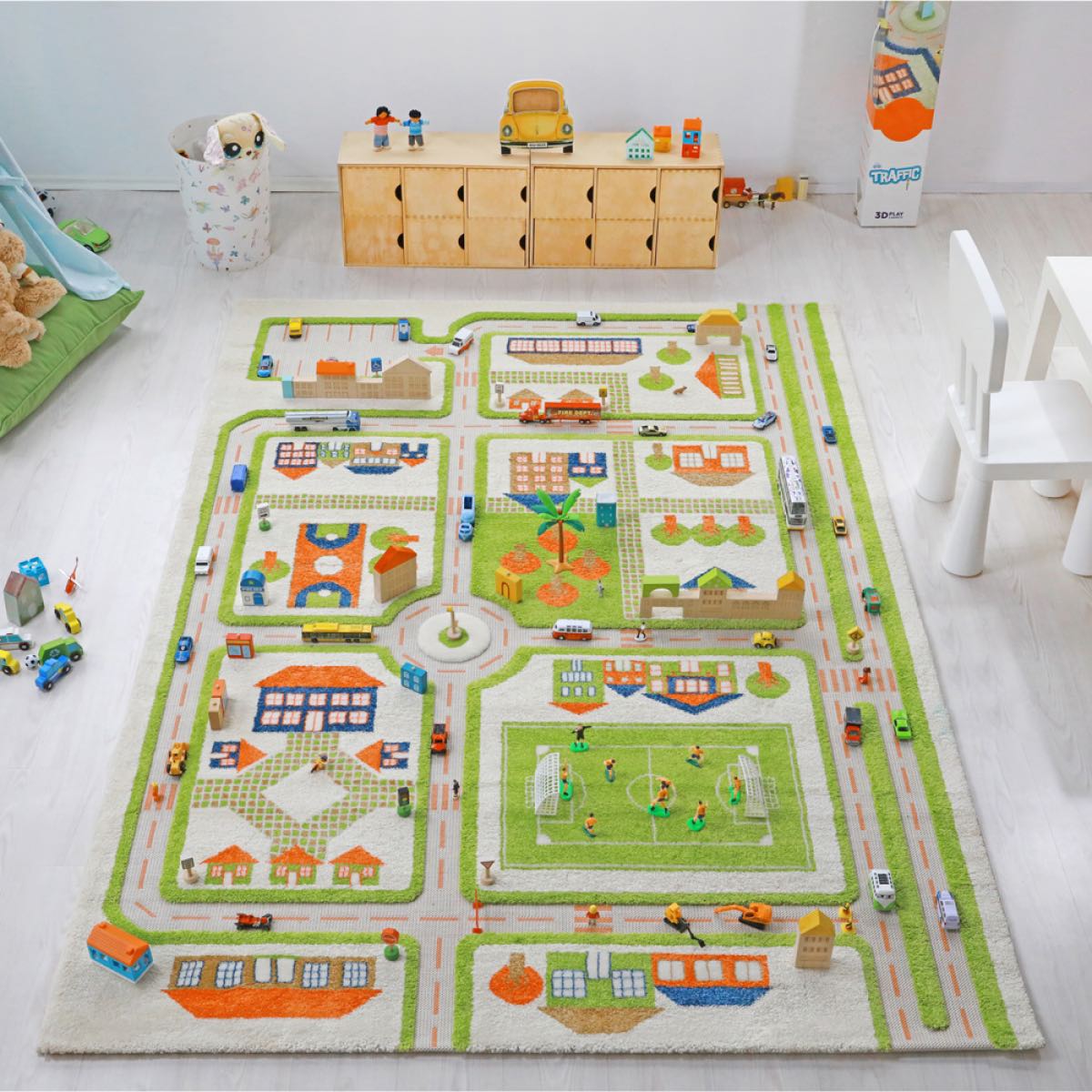 BinoLand 3D Rug - Traffic Park