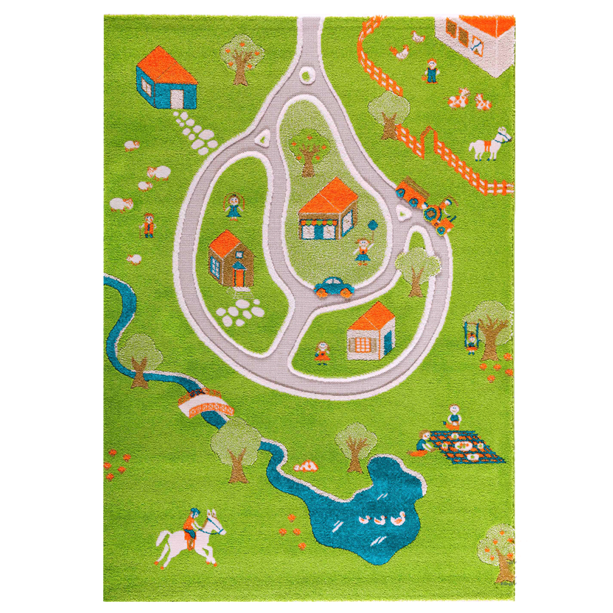 BinoLand 3D Rug - Farm
