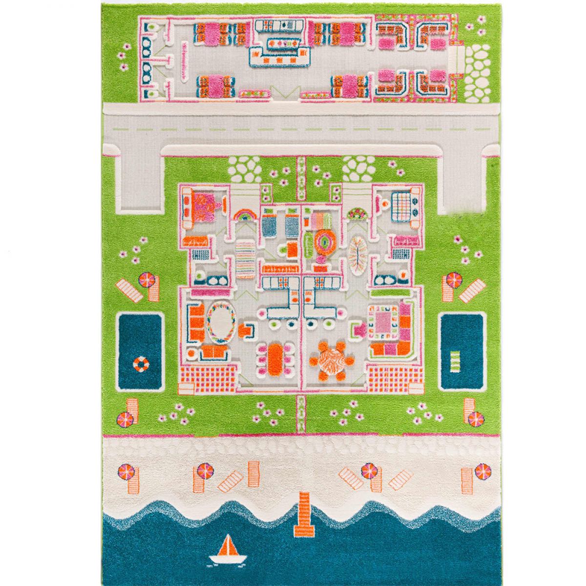 BinoLand 3D Rug - Beach Villa